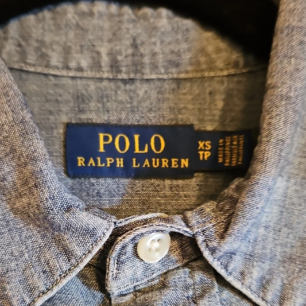 Polo by Ralph Lauren Denim Shirt with Navy Accents - Picture 2 of 7
